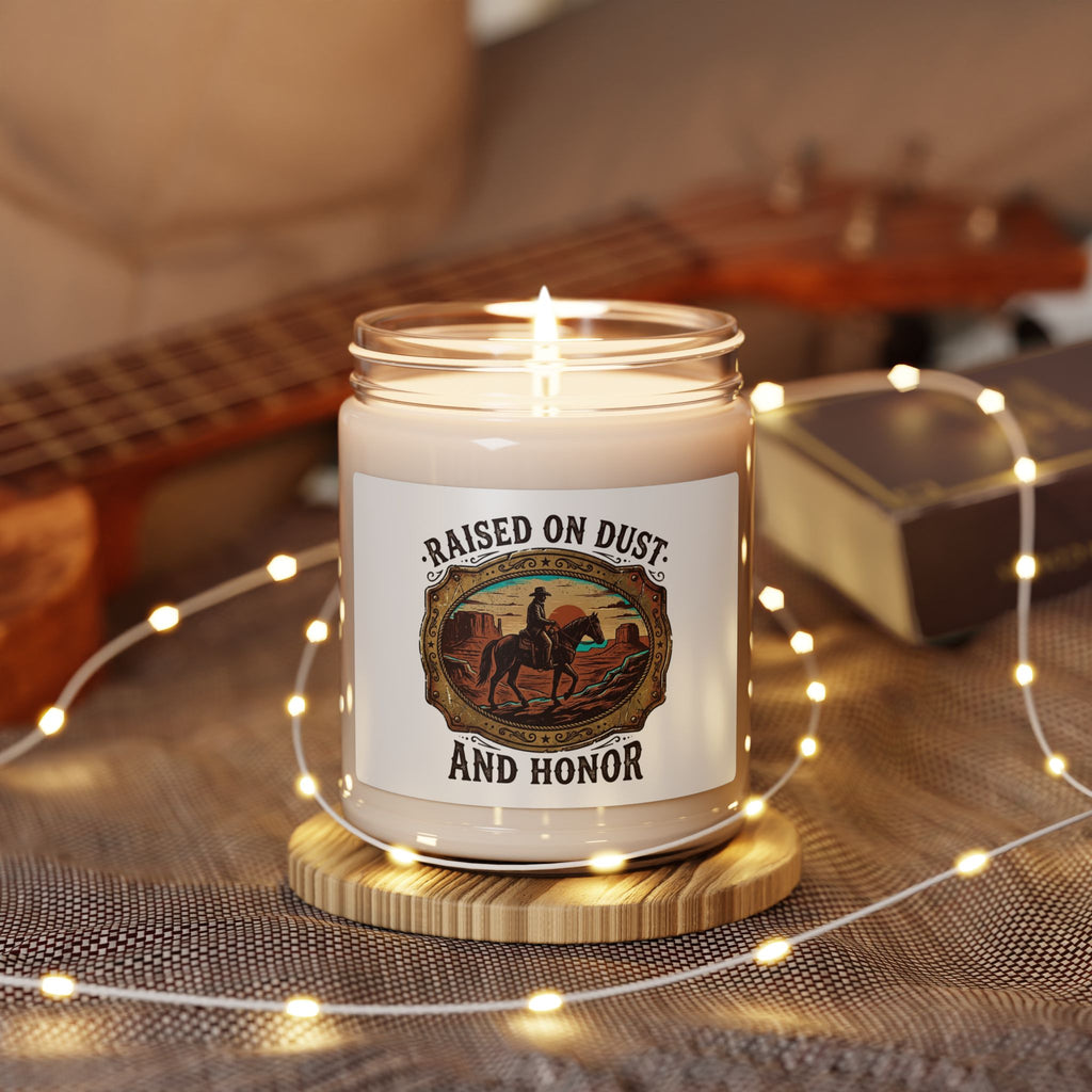 Raised on Dust and Honor Soy Candle | Western Americana, Vintage Frontier