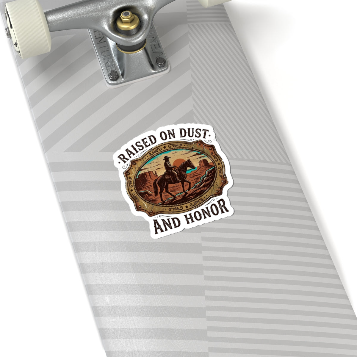 Raised on Dust and Honor Kiss-Cut Sticker | Western Americana, Cowboy Vintage