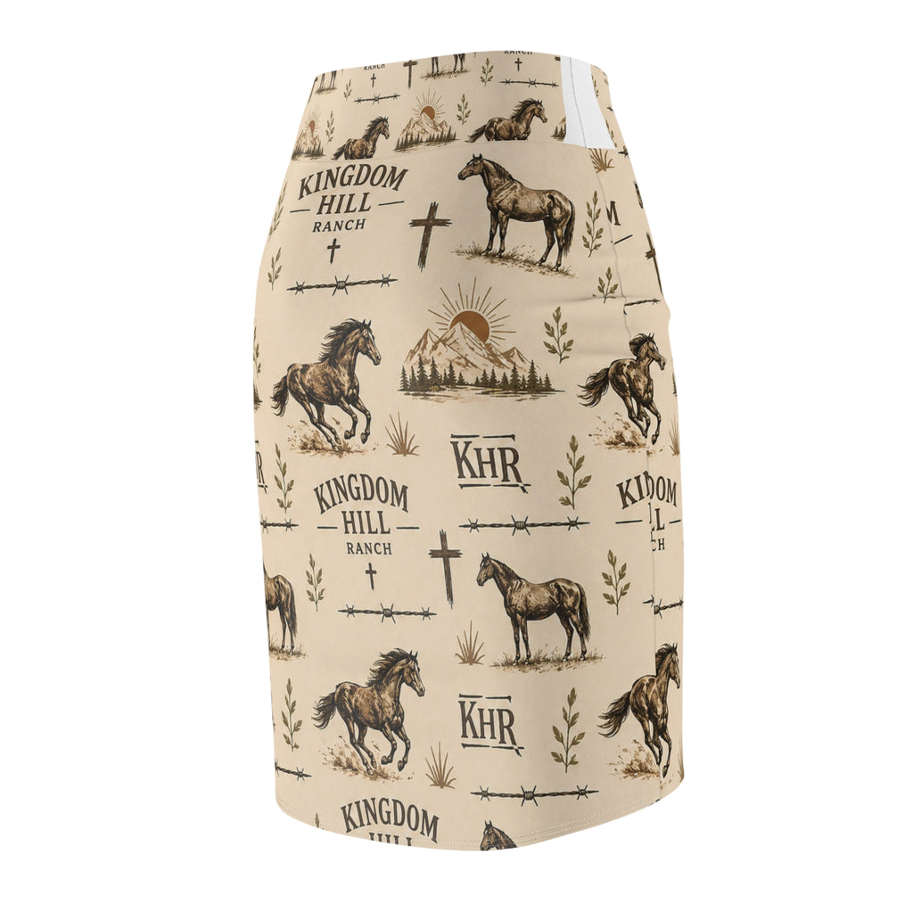 Kingdom Hill Ranch Pencil Skirt