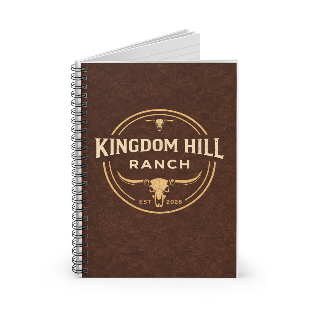 Kingdom Hill Ranch Spiral Notebook — Rustic Western Ruled Journal (Est. 2026)